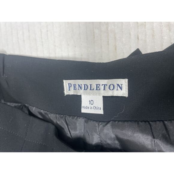 Pendleton Wide Leg High Rise Pleated Preppy Dress Pants Business Trousers Sz 10 - Picture 6 of 7